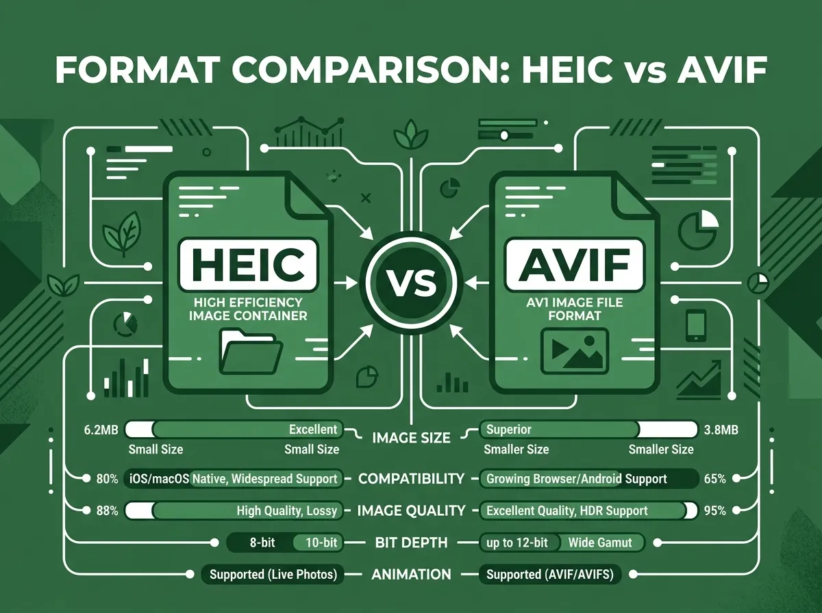 HEIC vs AVIF: What's the Difference & Which Should You Use? (2024 Guide)