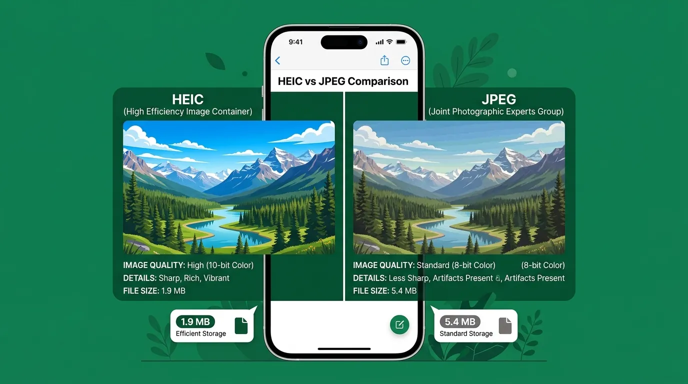 HEIC vs JPEG: Complete Guide for iPhone Users 2024
